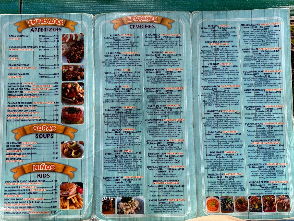 Mariscos Paseo Del Centenario Menu - Image 1