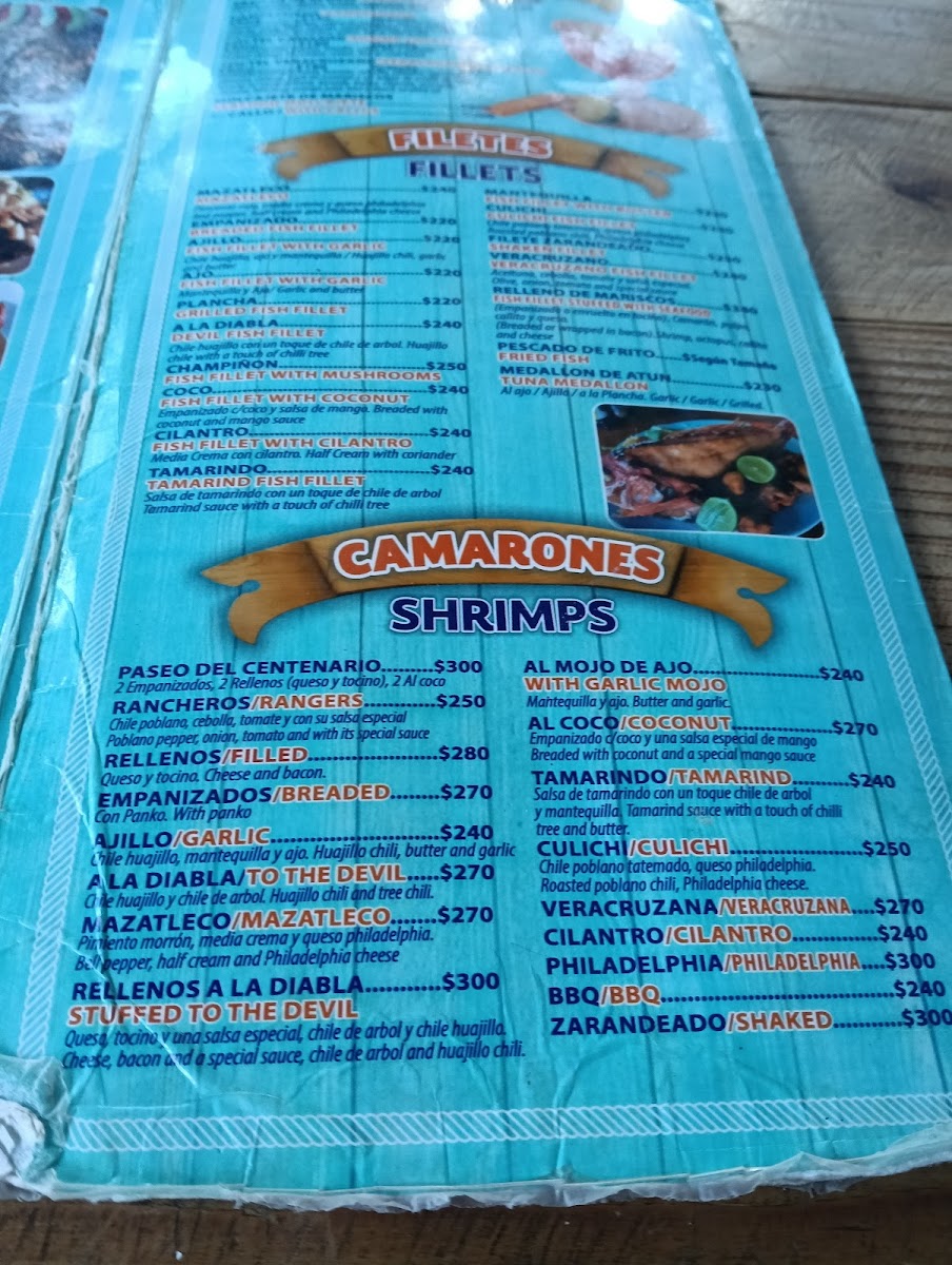 Mariscos Paseo Del Centenario Menu - Image 2
